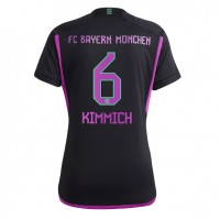 Billiga Bayern Munich Joshua Kimmich #6 Borta fotbollskläder Dam 2023-24 Kortärmad